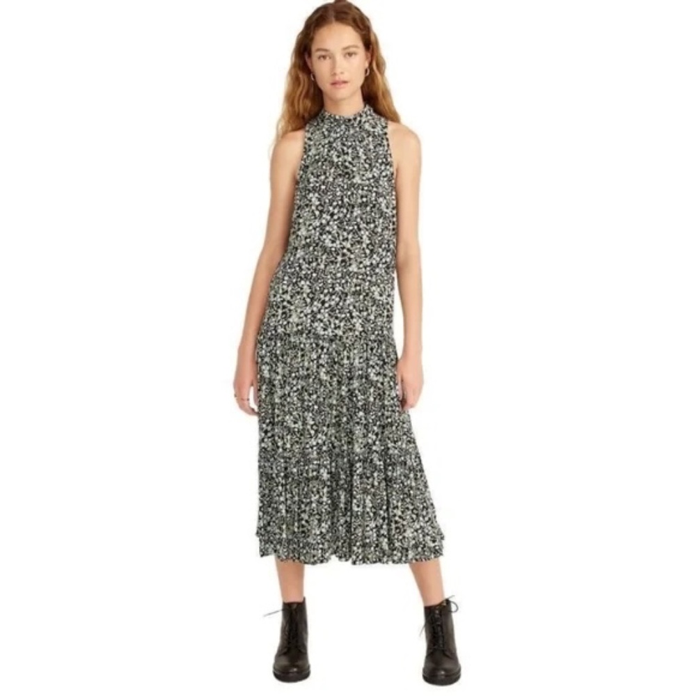 J.Crew Drapey Tiered Dress in Fall Garden Floral